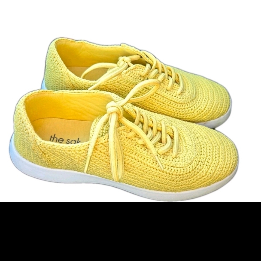 The Sak Women's Yellow Knit Sneakers